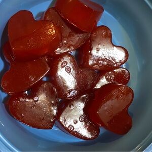 Handmade rose scent heart jelly hand soap